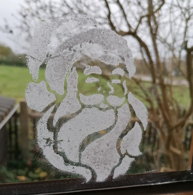 Wiederverwendbare Fenster Weihnachts Schablone 10