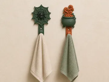 Adorno temático: Halloween Wall Hooks – Spider & Bubbling Witch Set — vista de referencia 4