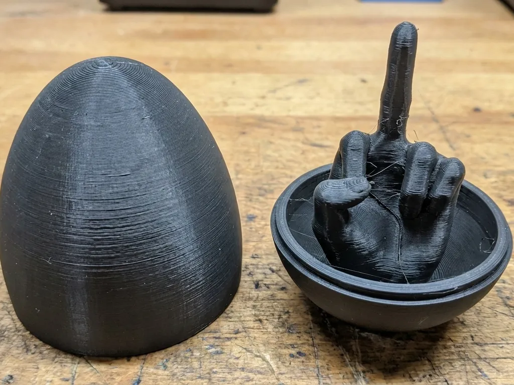 Middle Finger Egg - Free 3D Print Model - MakerWorld