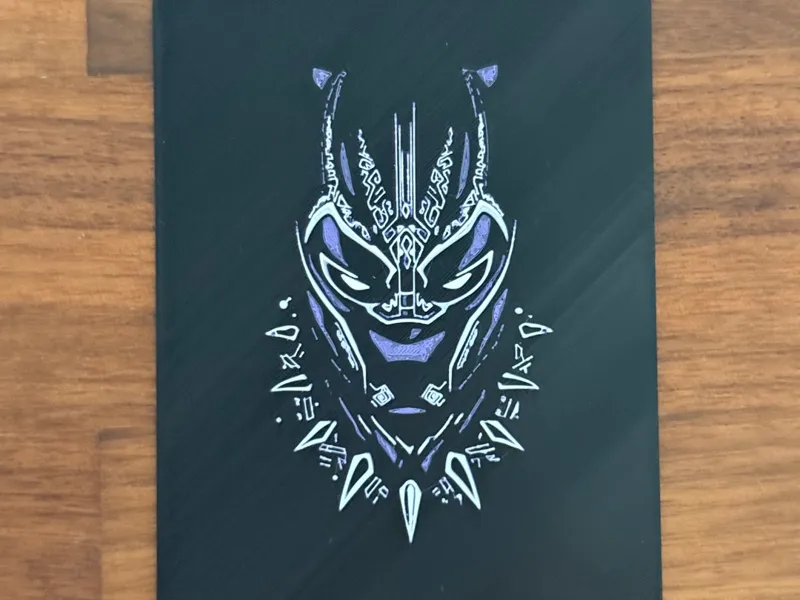 MTG Commander DeckBox Black Panther Inlay