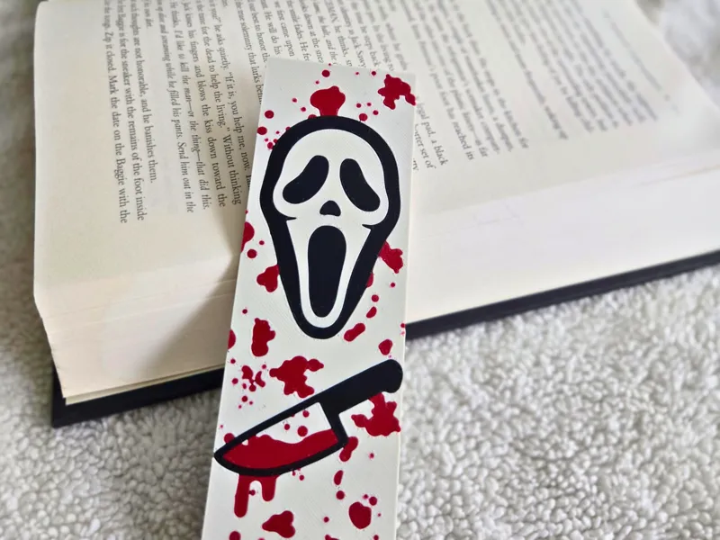 Masked Horror Bookmark