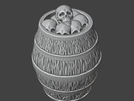 Wood barrels - DnD / Wargame terrain