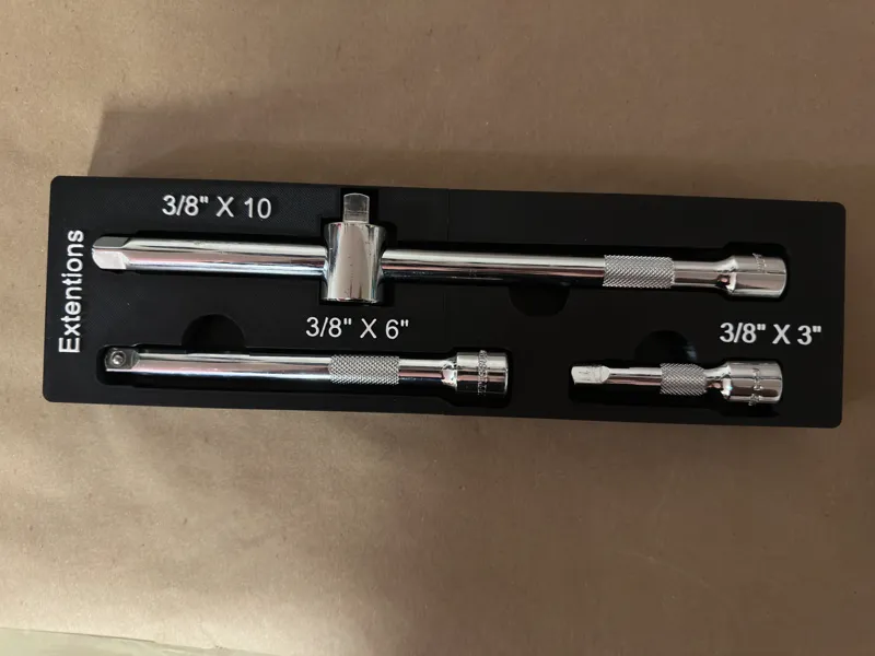 3/8th Inch Rachet Extensions gridfinity Holder