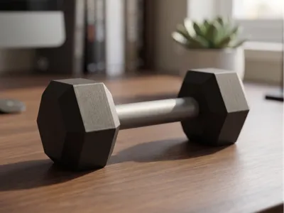 Minimalist Decorative Dumbbell – Desktop Gym Art