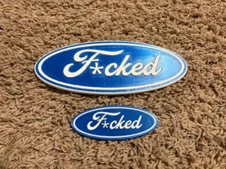 funny ford badge