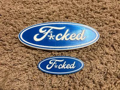 funny ford badge