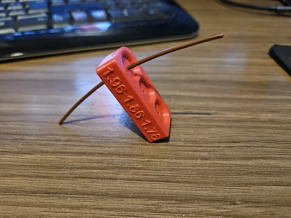 Filament Ruler Filament diameter test ruler - Free 3D Print Model - MakerWorld