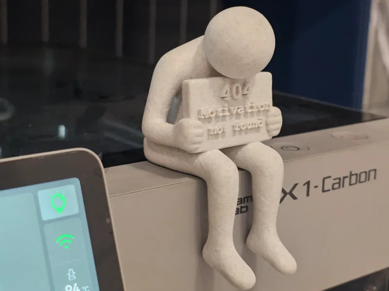 404 Motivation Not Found Shelf Sitter