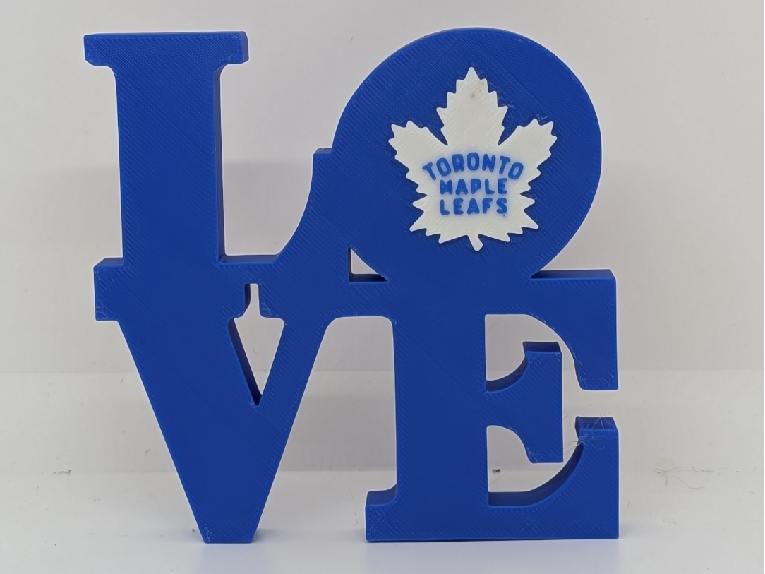 Toronto Maple Leafs Love Park Sign For Mancave