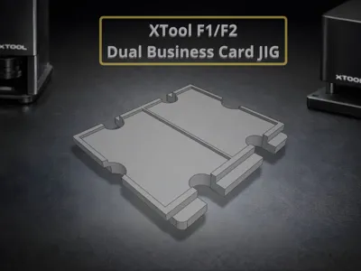 XTool F1 / F2 Dual (metal) Business Card Jig