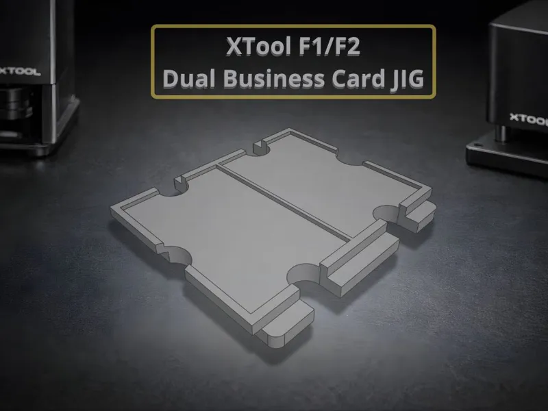 XTool F1 / F2 Dual (metal) Business Card Jig