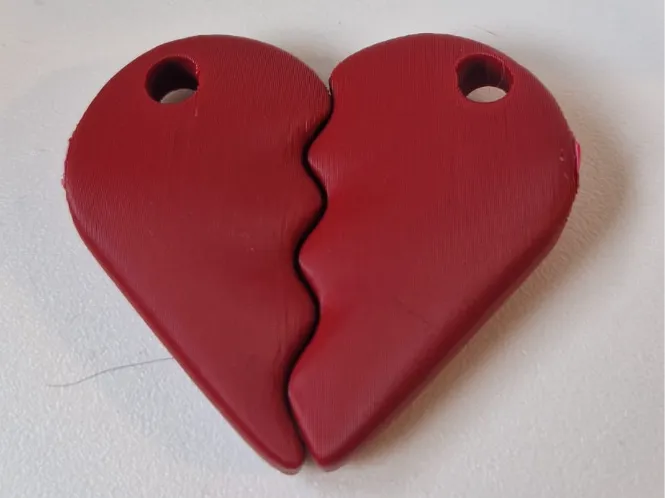 Valentine Heart couple keychain