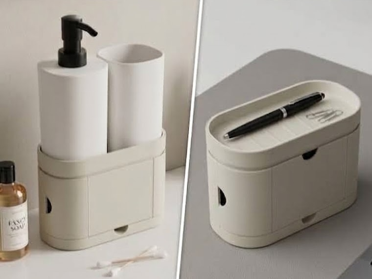 Bathroom & Desk Organizer (fit IKEA Storavan) 3D model