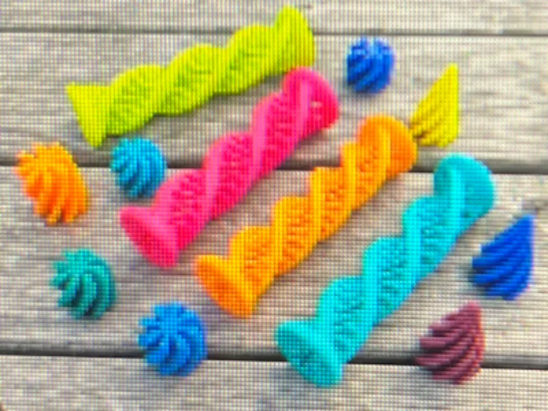 Impossible pass through triple helix fidget