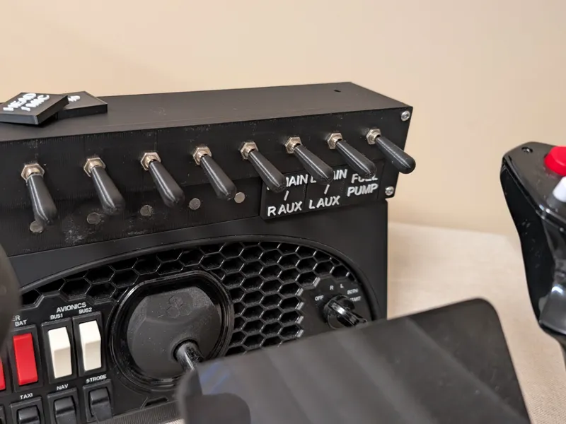 Toggle Switch Panel for Honeycomb Bravo/Alpha