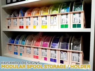 MODULAR FILAMENT SPOOL STORAGE HOLDER TRAY