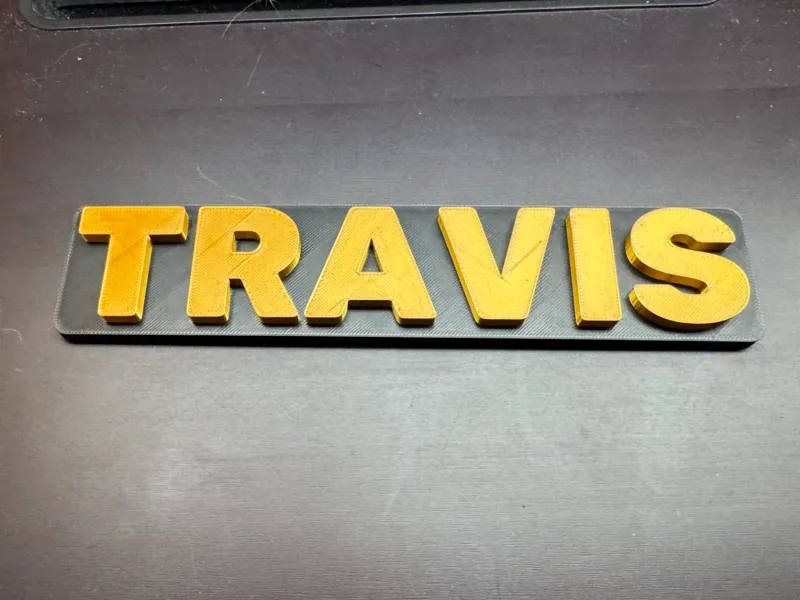 Personalized Travis Name