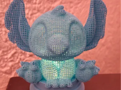 Stitch hollow Lampe Teelicht