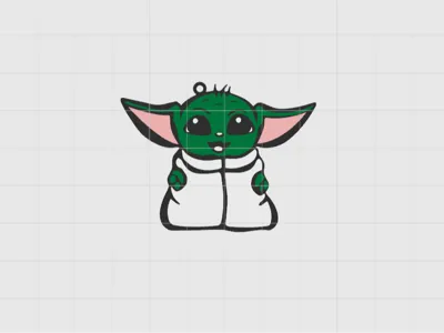 Grogu Keychain