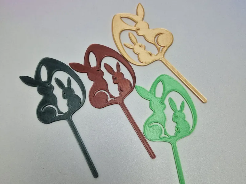 Easter Bunny with mom Cake Topper