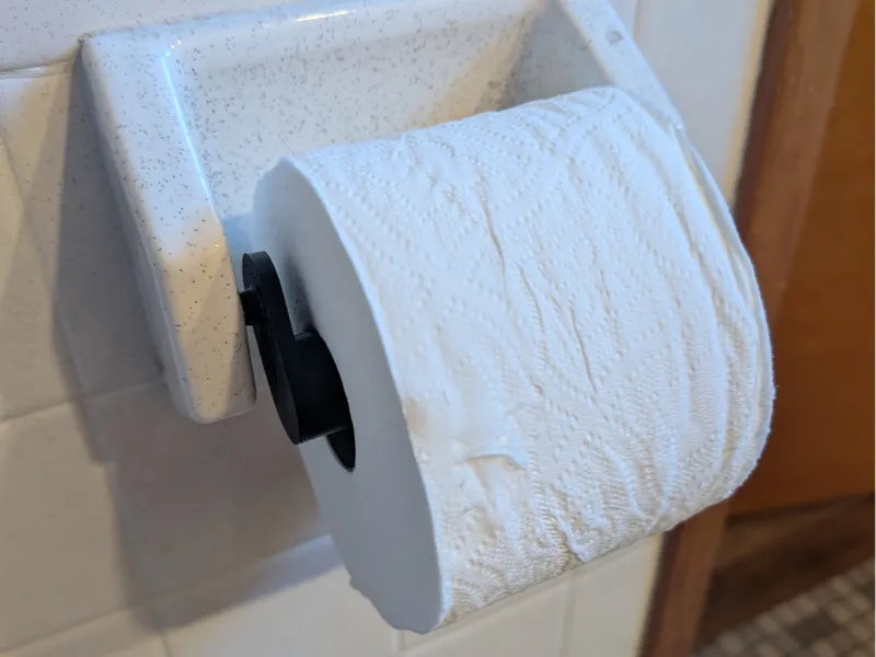 Toilet paper roller extender
