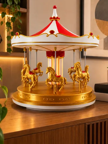 Accesorio de iluminación decorativa: Luminária Carrossel Veneziano | Motorizado — vista de referencia 2