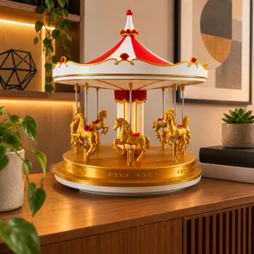 Accesorio de iluminación decorativa: Luminária Carrossel Veneziano | Motorizado — vista de referencia 3
