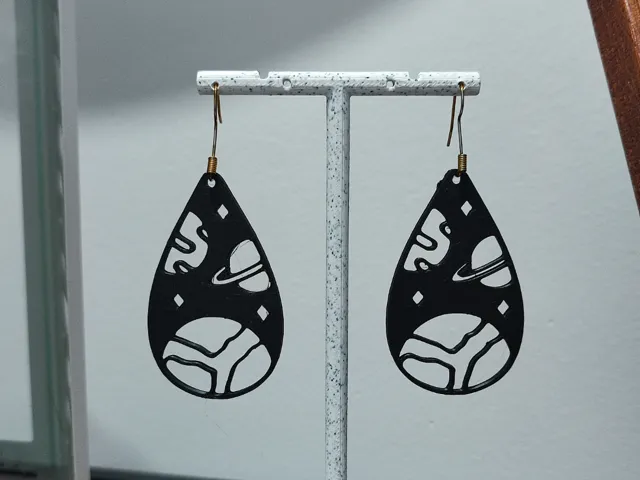 Aretes Lágrimas Cósmicas