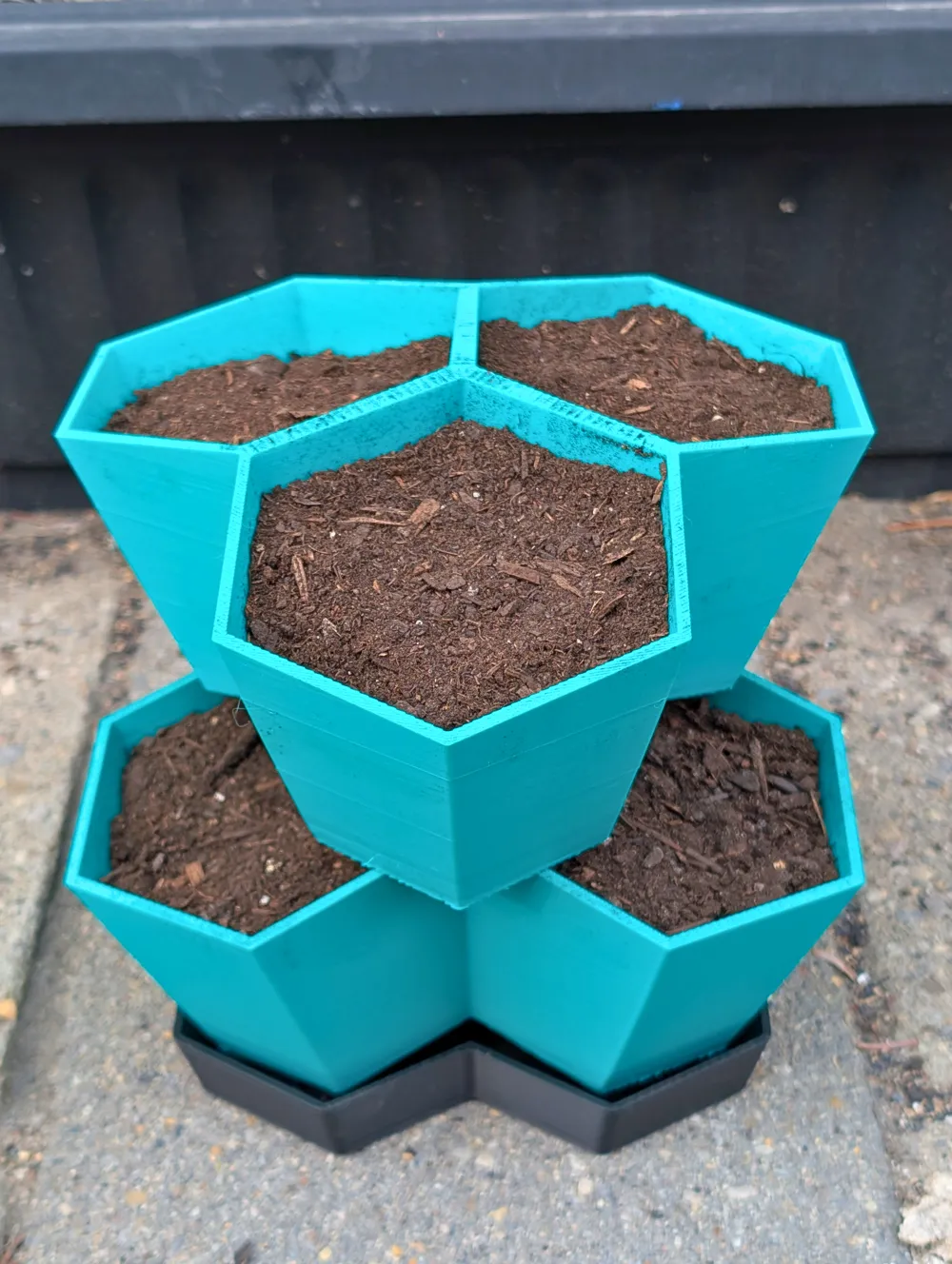 Three Pot Stackable Planter - Tiered and Modular by ScottMakesStuff ...