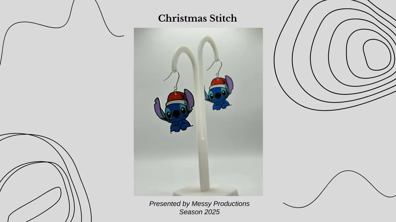 Christmas Stich Earrings view 2