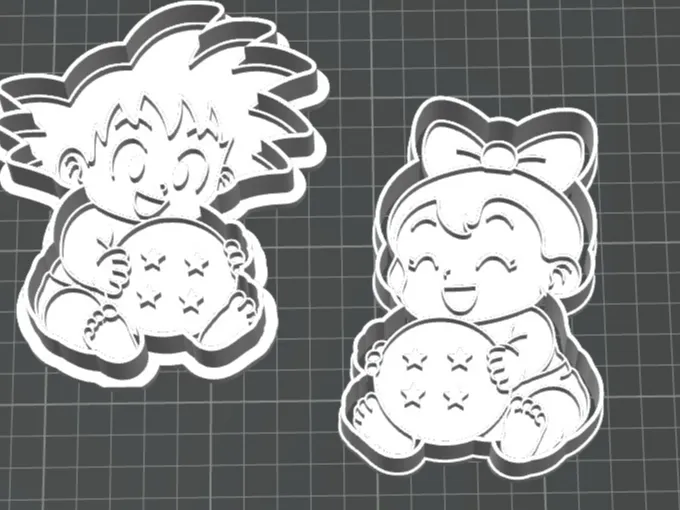 Cortadores galletas dragon ball.