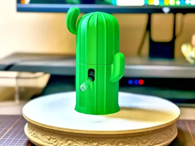 Cactus Hamster Vertical Water Dispenser - Snap-on Version