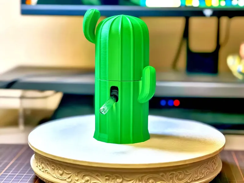 仙人掌仓鼠立式饮水器——卡扣版​