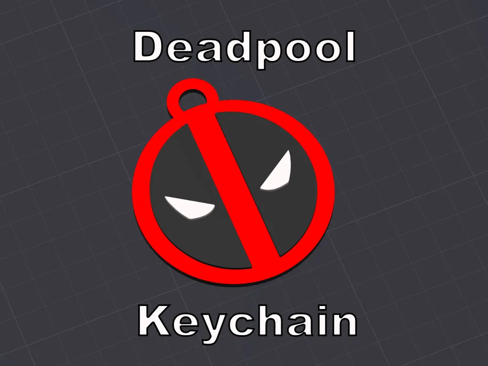 Deadpool keychain - Free 3D Print Model - MakerWorld