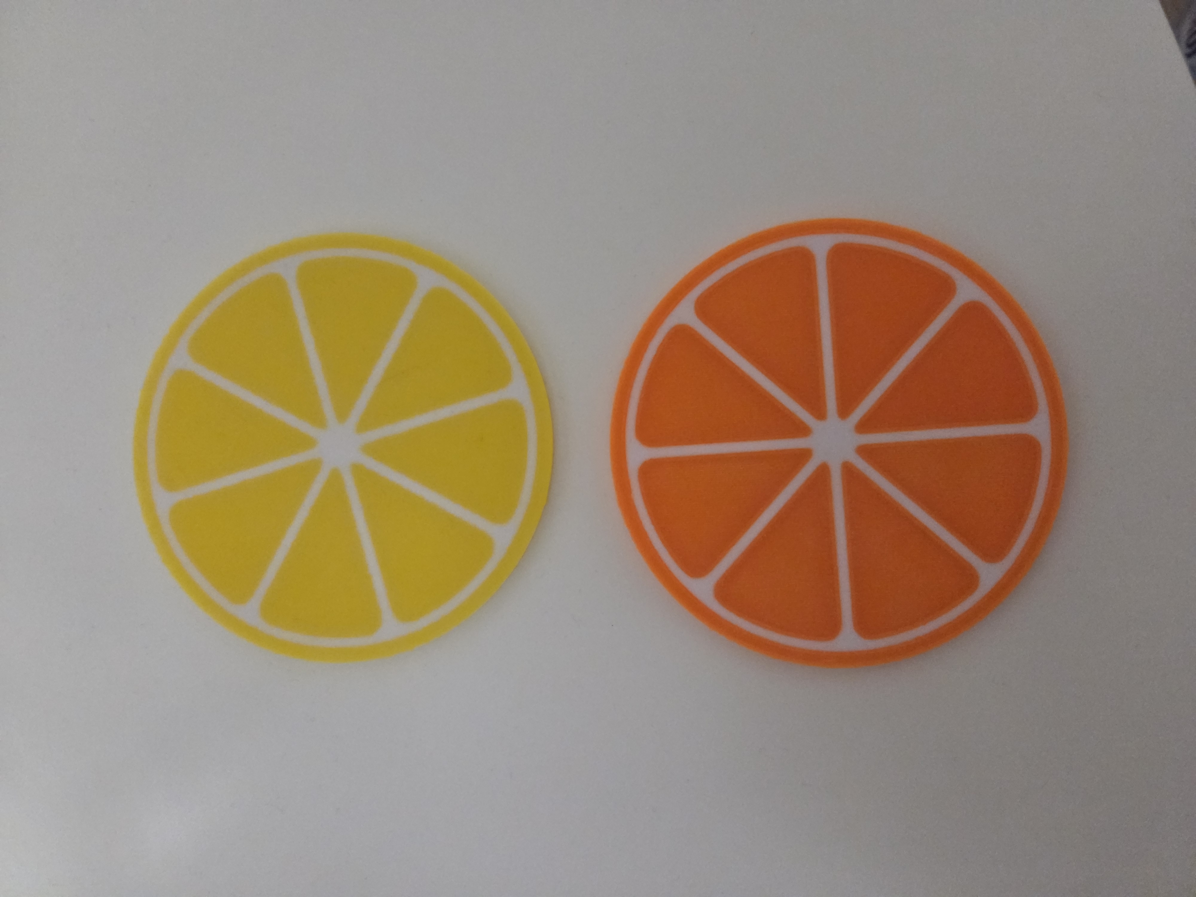 Miniatura 1 do modelo 3D Fruit Slice Coasters Set – Summer Drink Coasters
