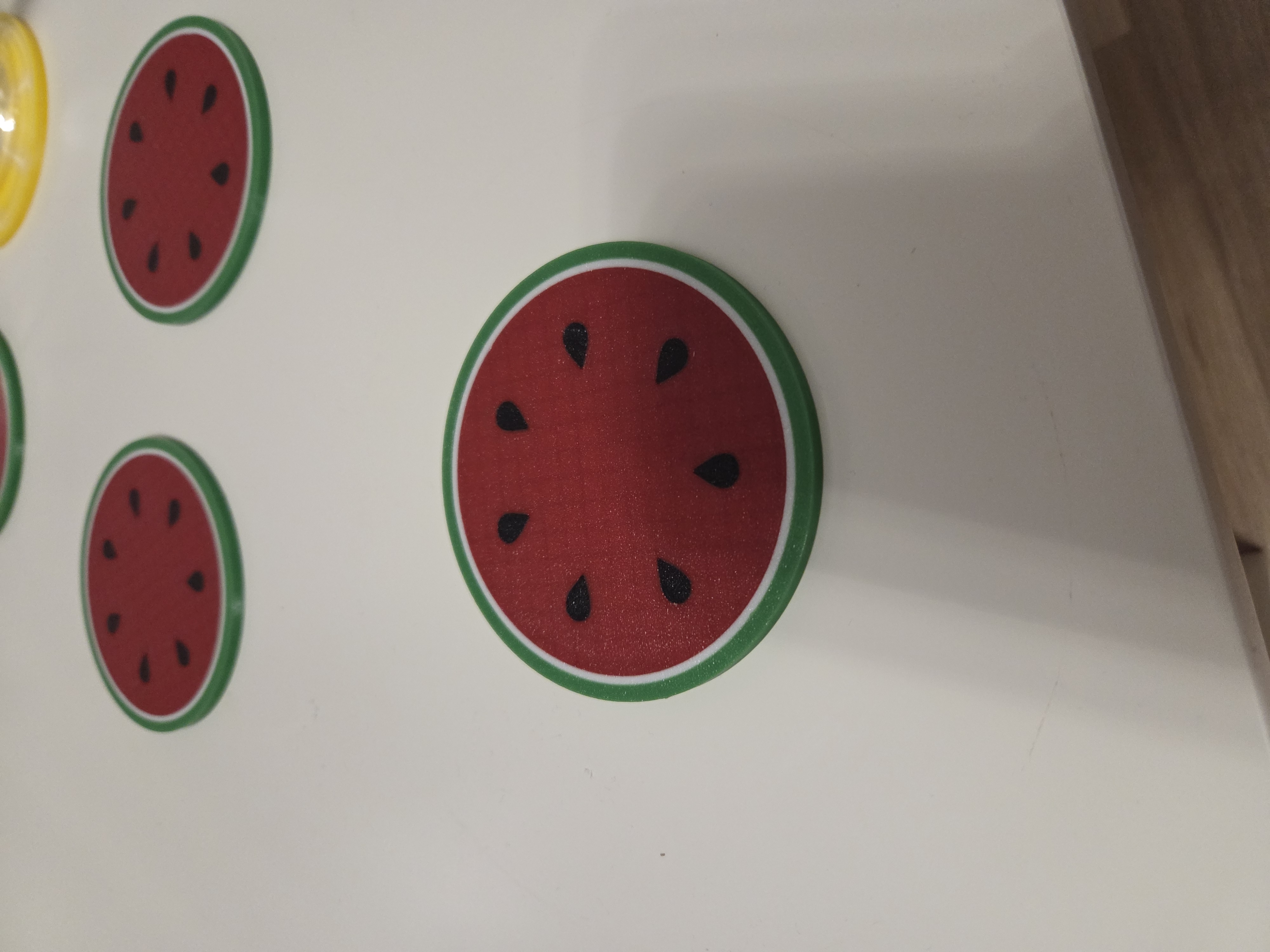 Miniatura 2 do modelo 3D Fruit Slice Coasters Set – Summer Drink Coasters