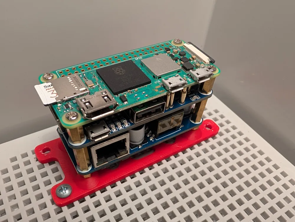 Mounting Plates for Raspberry Pi Zero, W, 2 W - Free 3D Print Model ...