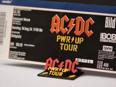 ACDC PWR UP TOUR Ticket Holder