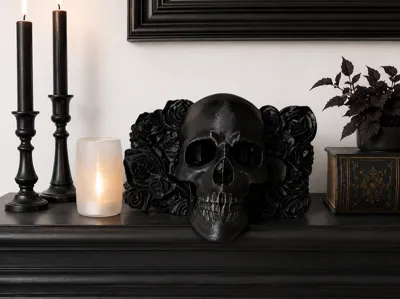Skull In Rose