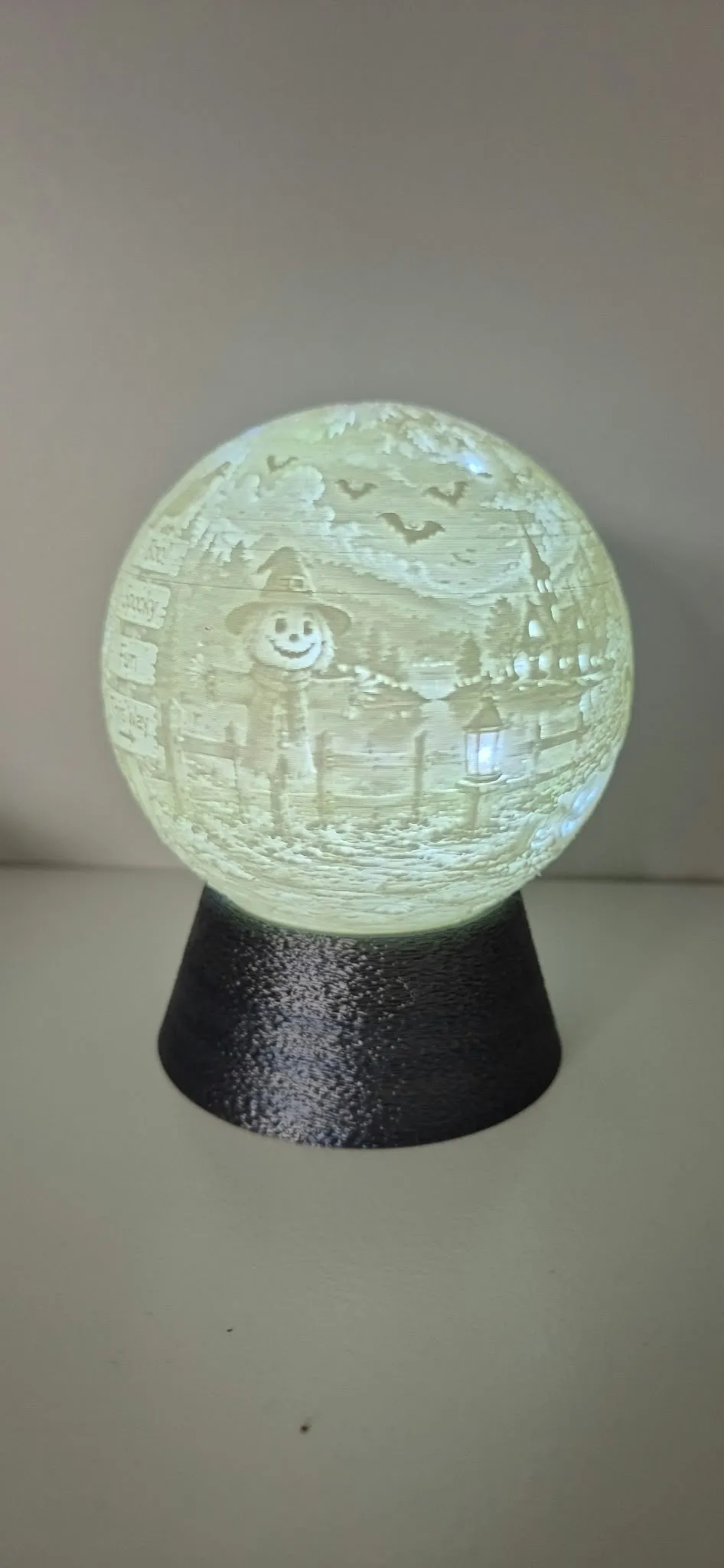 Halloween Lithophane Ball 90mm – Spooky & Cute - Free 3D Print Model ...