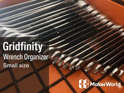 Gridfinity, Wrench Organizer, Small Size