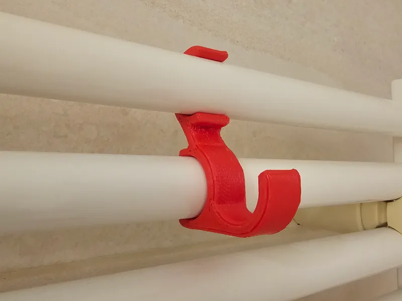 Bathroom radiator hanger