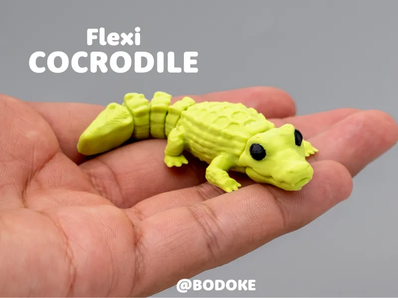 Flexible Crocodile Realistic - Articulated