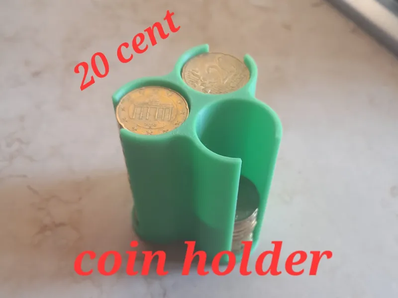 20 cent coin holder-porta monete da 20 centesimi