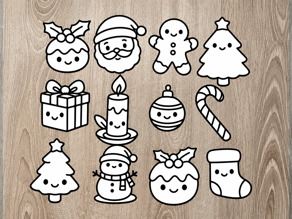 Kit para colorear de adornos navideños - 1