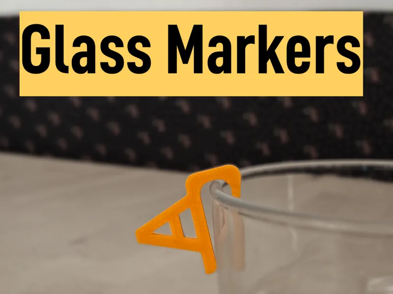 Personalized 3D Drink Markers – A to Z 