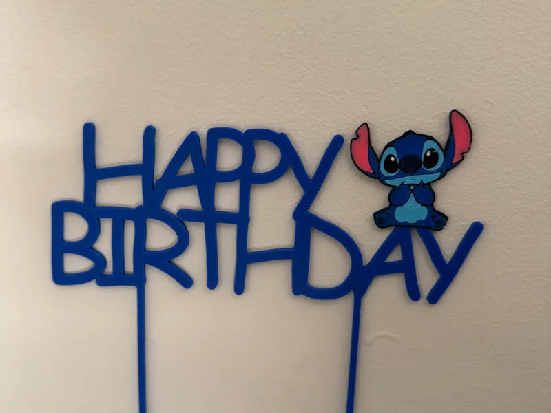 happy birthday topper stitch