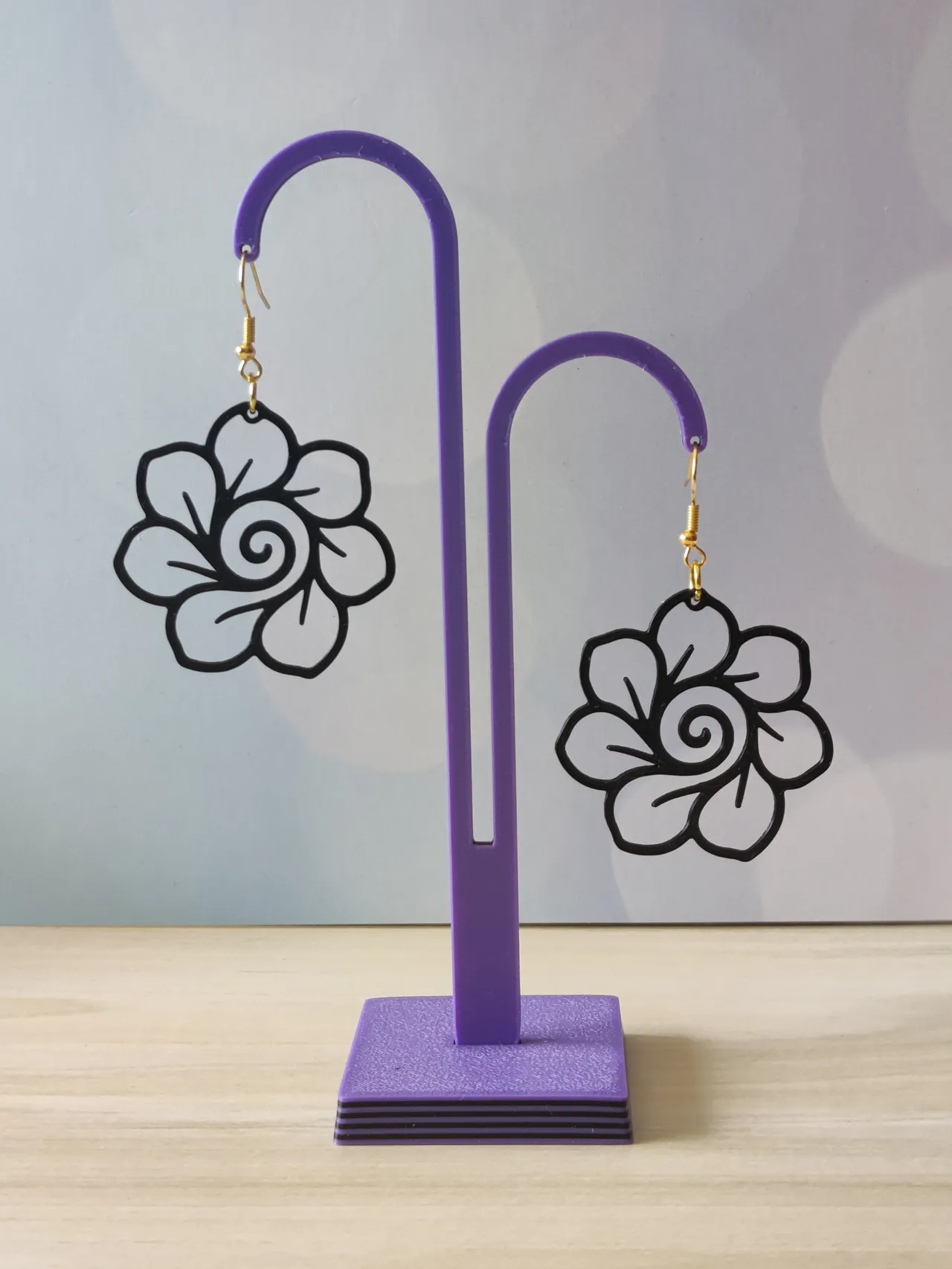 Pendiente Flor Espiral view 2