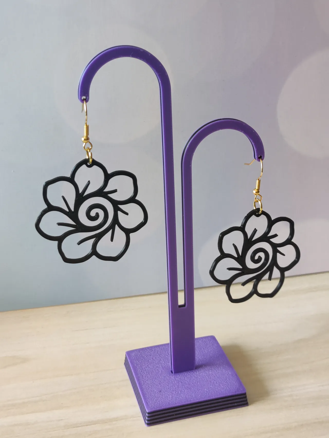 Pendiente Flor Espiral view 3