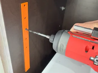 Shelf Pin Hole Drilling Guide
